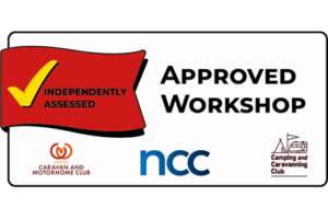 NCC approved logo Kiwi Leisure Services - NCC Approved Workshop